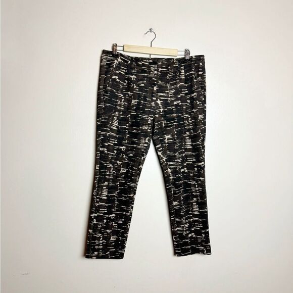SALE! Brown Maliparmi Patterned Pants Size 46 (12) EUC - Picture 1 of 7